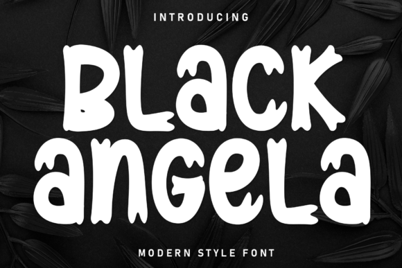 Black Angela Font for Bold Display Designs