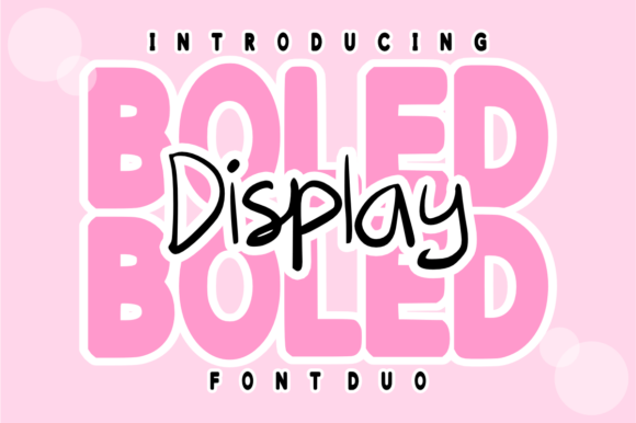 Boled Display Duo Typeface Review