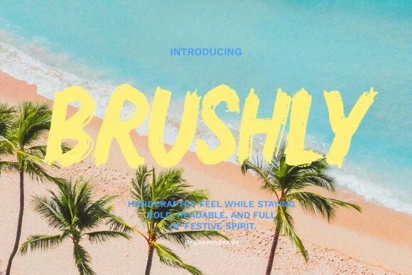 Brushly: The Perfect Holiday Display Font for Crafters