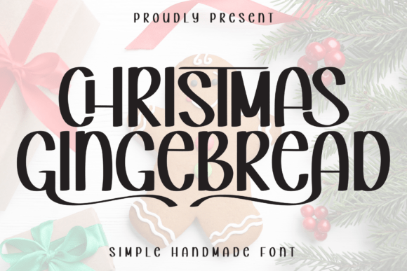 Christmas Gingebread Typeface for Festive Branding