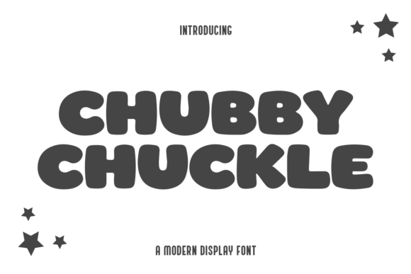 Chubby Chuckle Display Font for Web Design