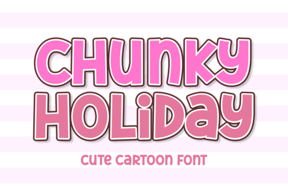 Chunky Holiday: A Playful Display Font for Festive Designs