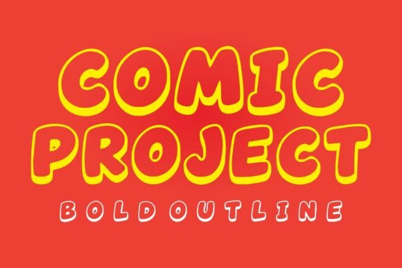 Comic Project Typeface for Playful Editorial Design