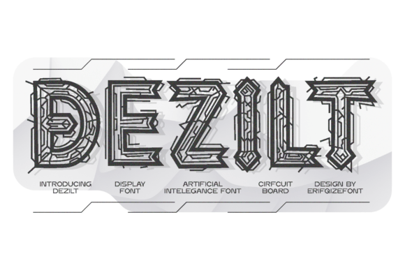 Dezilt: A Futuristic Display Font for Modern Editors