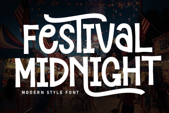 Festival Midnight Handwritten Font for Crafters