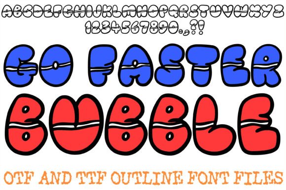 Go Faster Bubble Typeface Review