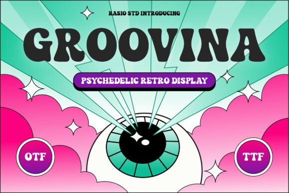 Groovina: A Bold Retro Display Font for Branding