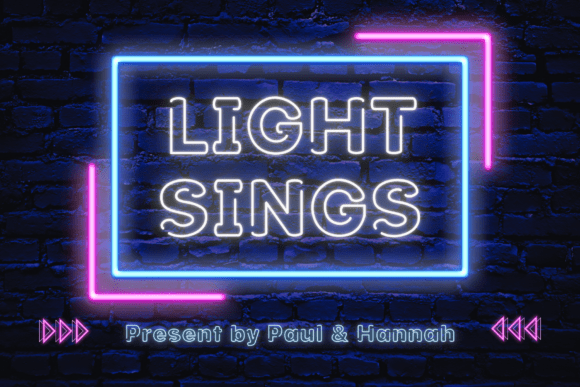 Light Signs Font: Neon Style for Makers