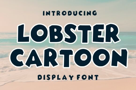 Lobster Cartoon Font for Playful Branding