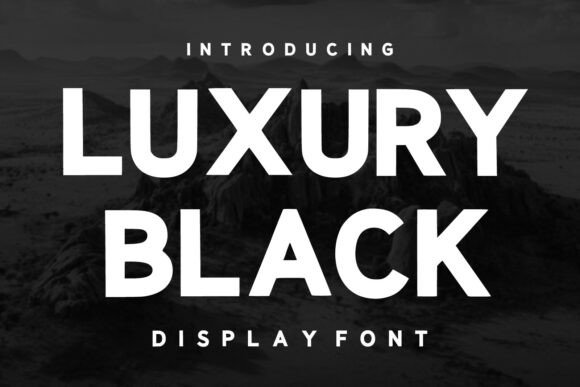 Luxury Black Typeface for Bold Headlines