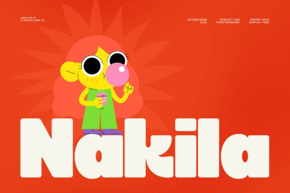Nakila: A Bold Display Font for Web Design