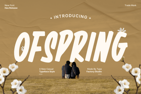 Offspring: A Handwritten Display Font for Editorial Design