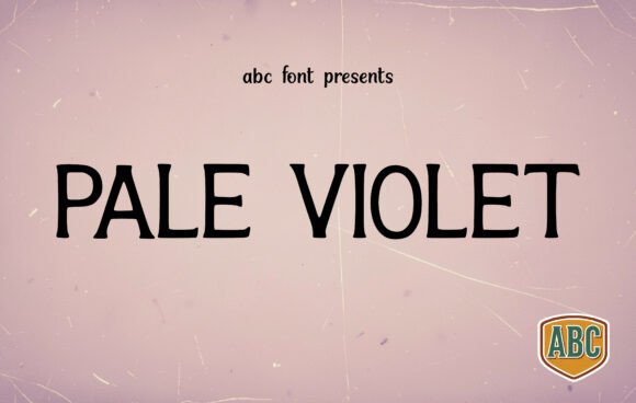 Pale Violet Display Font for Modern Web Design