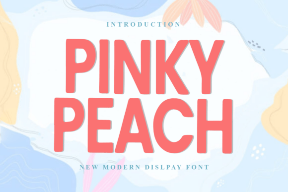 Pinky Peach: A Bold Display Font for Modern Web Design