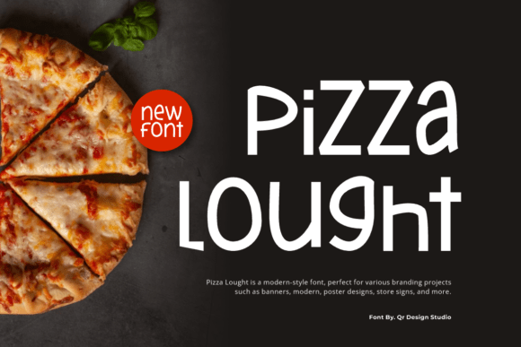Pizza Lought: A Modern Display Font for Editorial Design
