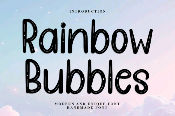 Rainbow Bubbles: The Festive Display Font for Crafters