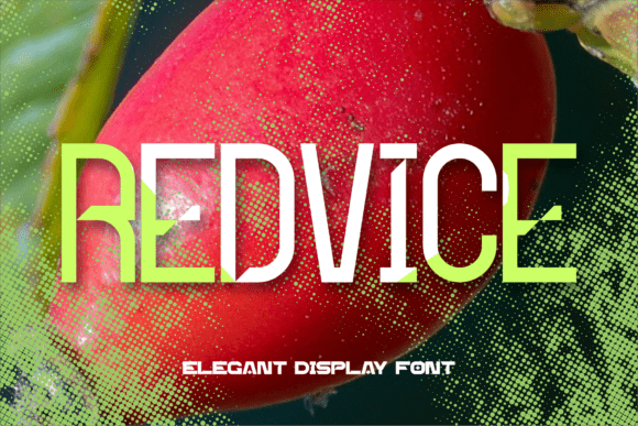 Redvice: A Modern Display Typeface for Editorial Design