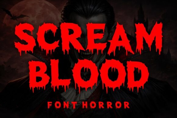 Scream Blood Font for Bold Horror Branding