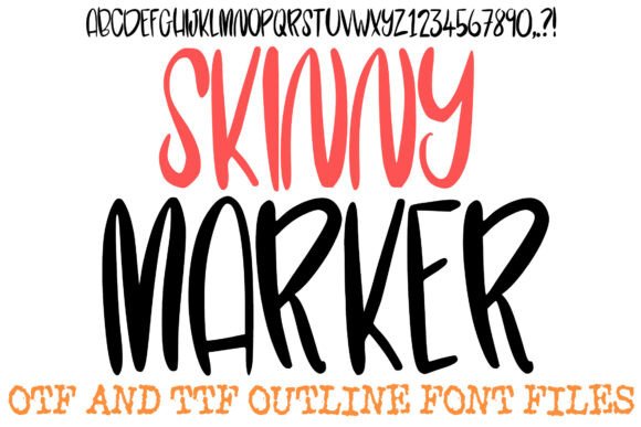 Skinny Marker Font for Elegant Branding