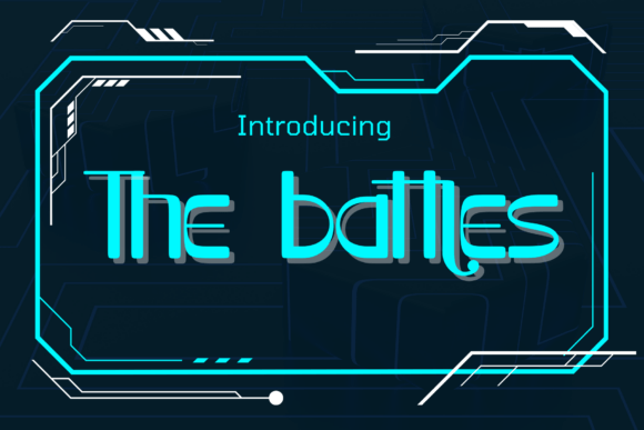 The Battles: A Futuristic Cyberpunk Display Font for Bold Brands