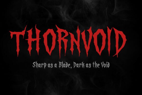 Thornvoid Typeface for Bold Maker Branding