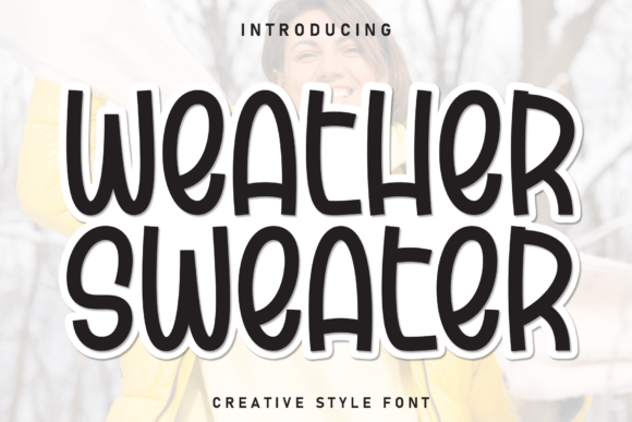 Weather Sweater Font for Small Business Branding