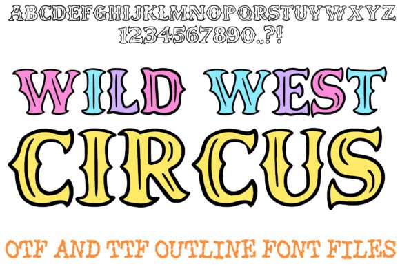 Wild West Circus: A Bold Display Font for Editorial Design